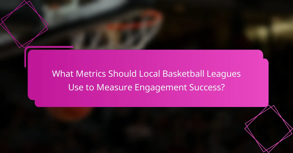 What Metrics Should Local Basketball Leagues Use to Measure Engagement Success?